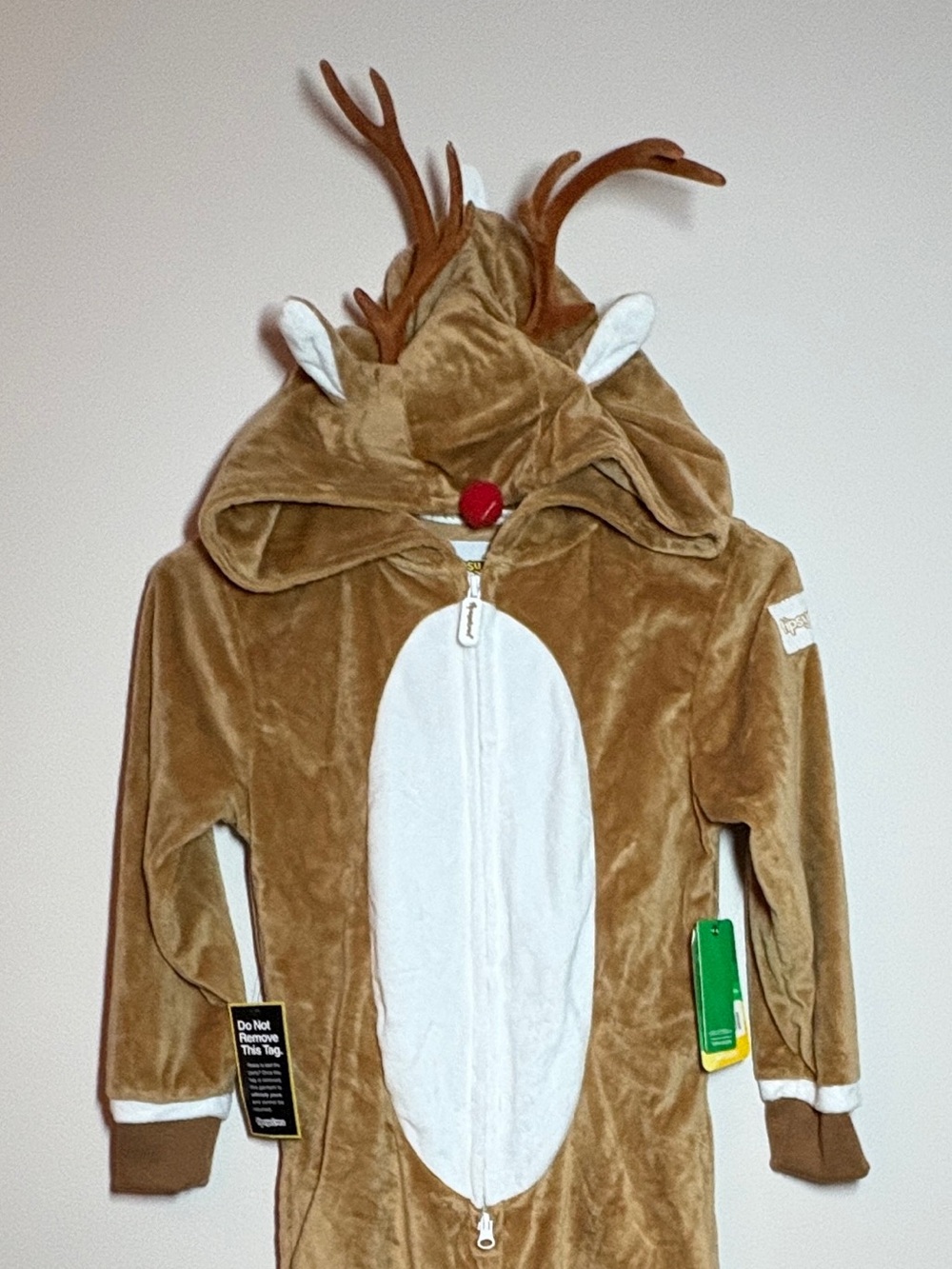 Christmas Youth M Costume Rudolph the Red Nose Reindeer Tipsy Elves Jumpsuit